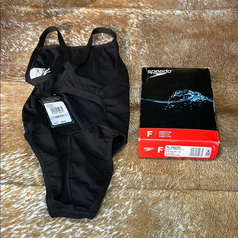 NWT Speedo Swim Youth 6/22 New with Tags! Endurance + Flyback training Suit - Picture 1 of 6